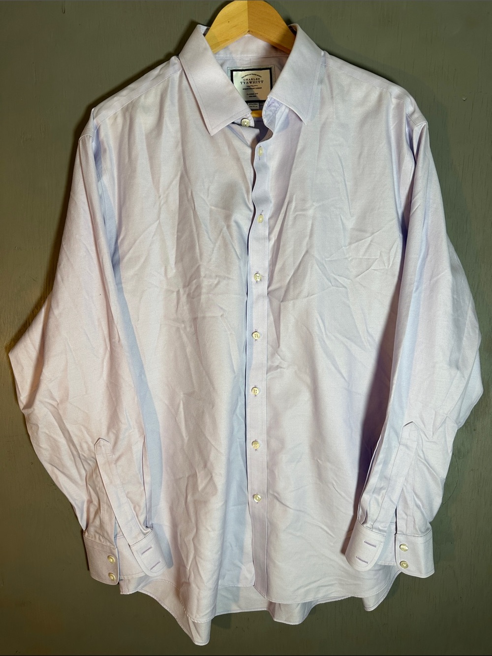 Charles Tyrwhitt Light Pink Dress Shirt - Button Front